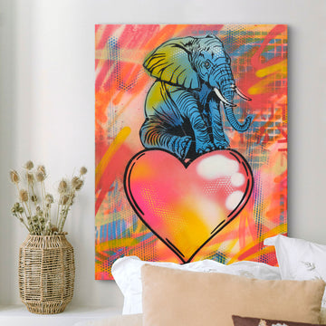 Elephant in Love (Original Painting)