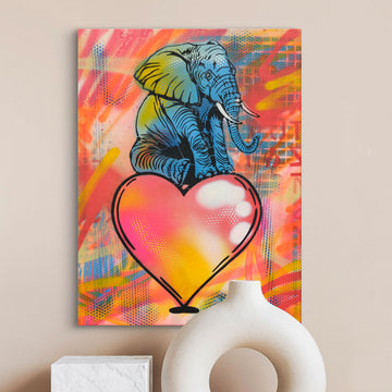 Elephant in Love (Original Painting)