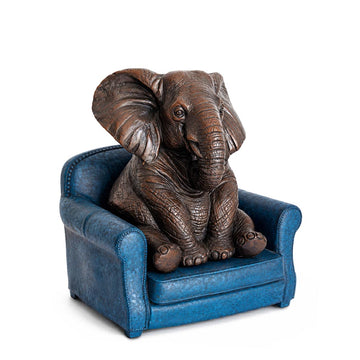 Elephant Was Welcomed Home (Bronze Sculpture, Small)