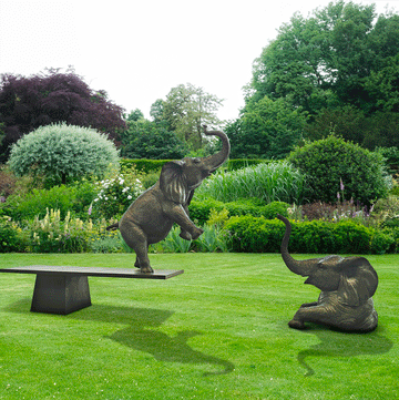 Elephants Can Swim (Bronze Sculpture)