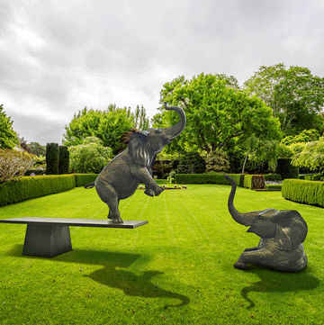 Elephants Can Swim (Bronze Sculpture)