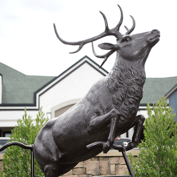 Elk: Antlers to the Wind (Bronze Sculpture)
