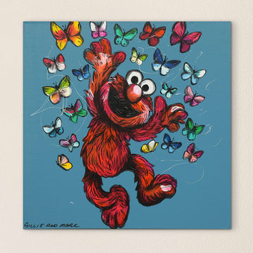Elmo Is in Heaven (Original Painting)