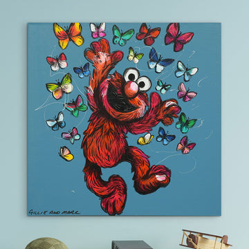 Elmo Is in Heaven (Original Painting)