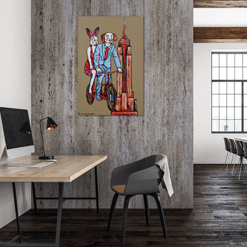 Empire State Tandem Ride (Original Painting)