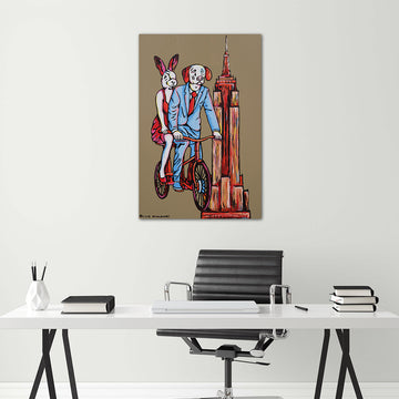 Empire State Tandem Ride (Original Painting)