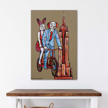 Empire State Tandem Ride (Original Painting)