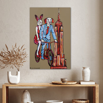 Empire State Tandem Ride (Original Painting)