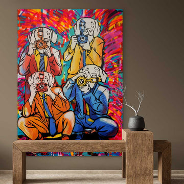 Fame Is a Hungry Pack (Original Painting)