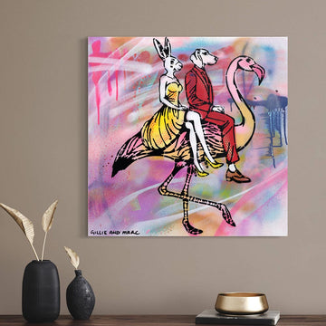 Flamingo Love (Original Painting)