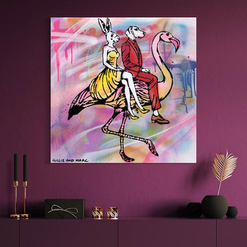 Flamingo Love (Original Painting)