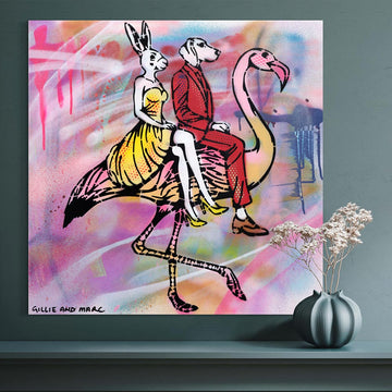 Flamingo Love (Original Painting)