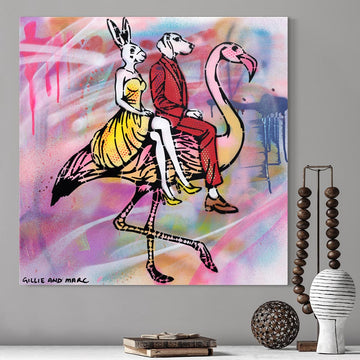 Flamingo Love (Original Painting)