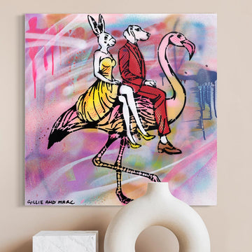 Flamingo Love (Original Painting)
