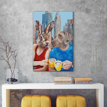 Flat White Lovers (Original Painting)