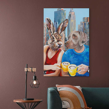 Flat White Lovers (Original Painting)