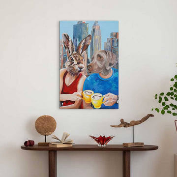 Flat White Lovers (Original Painting)