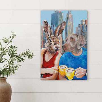 Flat White Lovers (Original Painting)