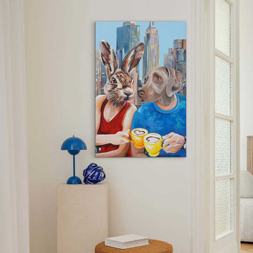 Flat White Lovers (Original Painting)