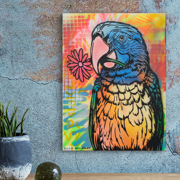 Flower Bird (Original Painting)