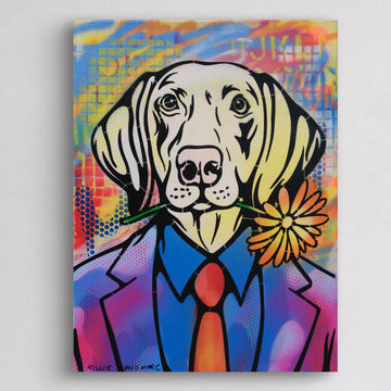 Flower Dogman (Original Painting)