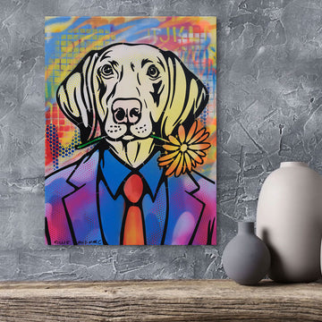 Flower Dogman (Original Painting)