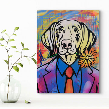 Flower Dogman (Original Painting)