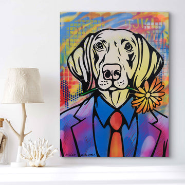 Flower Dogman (Original Painting)