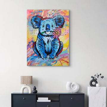 Flower Power Koala (Original Painting)