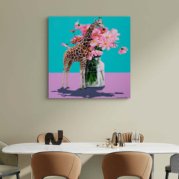 Flower Giraffe (Original Painting)