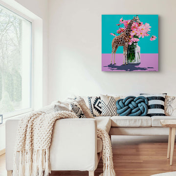 Flower Giraffe (Original Painting)