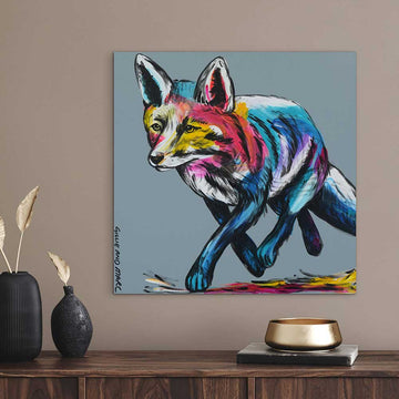 Fox In Socks (Original Painting)