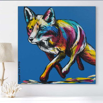 Fox On The Prowl (Original Painting)