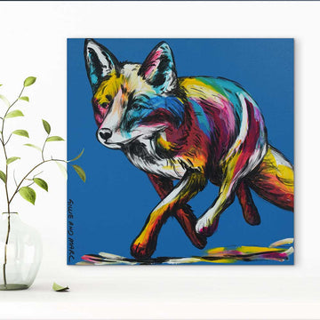 Fox On The Prowl (Original Painting)