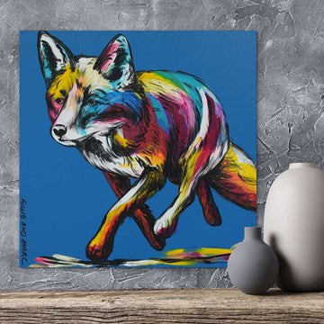 Fox On The Prowl (Original Painting)