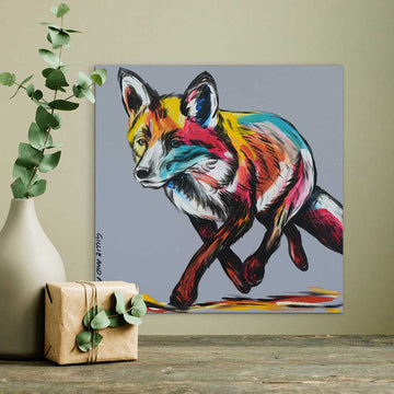 Fox On The Run (Original Painting)