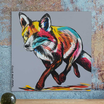 Fox On The Run (Original Painting)