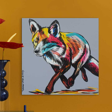 Fox On The Run (Original Painting)