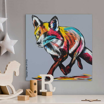 Fox On The Run (Original Painting)