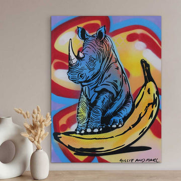 Fruit Loop Rhino (Original Painting)
