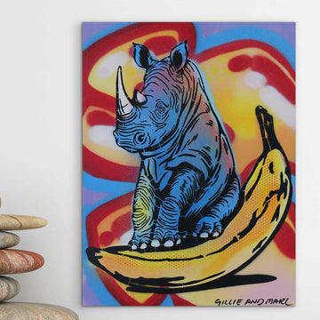 Fruit Loop Rhino (Original Painting)
