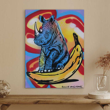 Fruit Loop Rhino (Original Painting)
