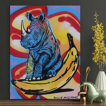 Fruit Loop Rhino (Original Painting)