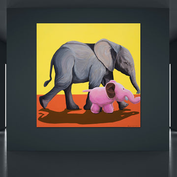 Gentle Giant at Play (Original Painting)