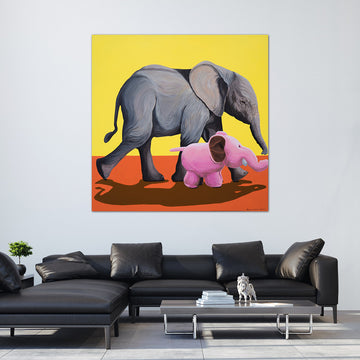 Gentle Giant at Play (Original Painting)