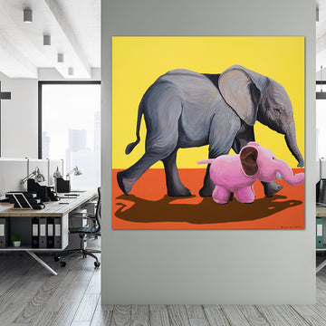 Gentle Giant at Play (Original Painting)