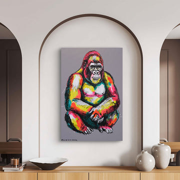 Gorilla At Peace (Original Painting)