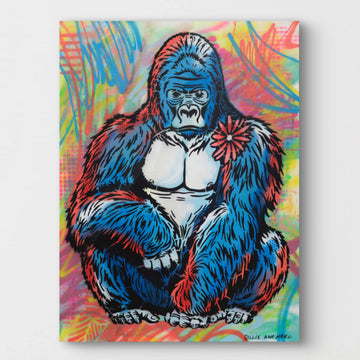 Gorilla Looks Pretty (Original Painting)