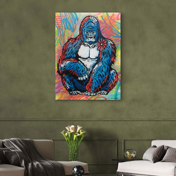 Gorilla Looks Pretty (Original Painting)