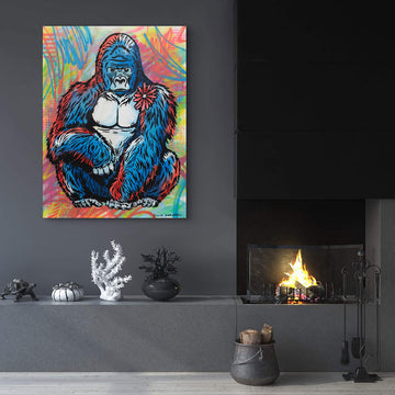 Gorilla Looks Pretty (Original Painting)
